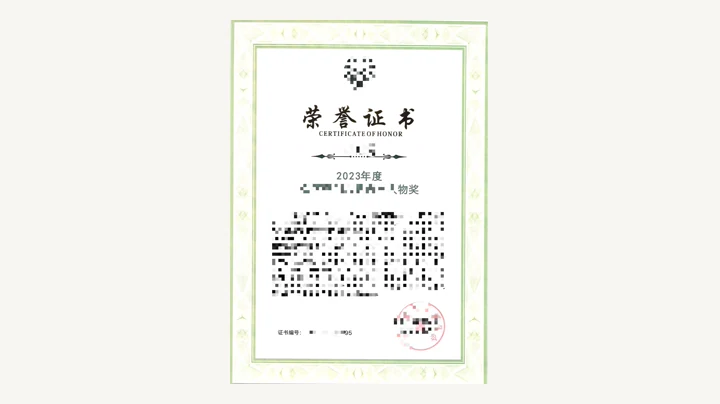 Individual Award实例图