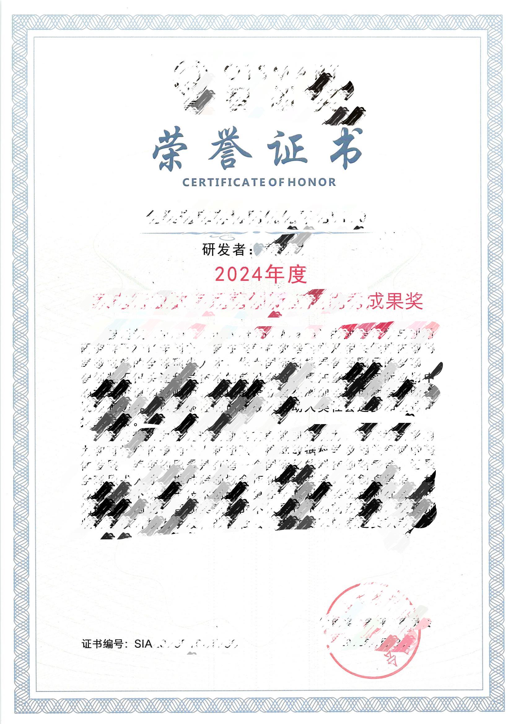 Achievement Award实例图
