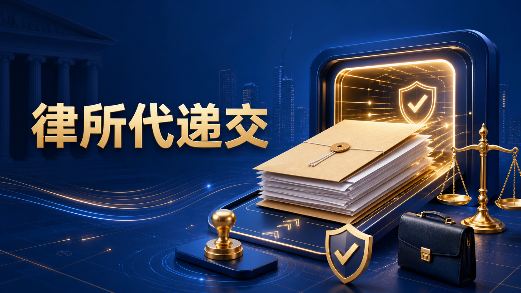 美国律所代递交实例图
